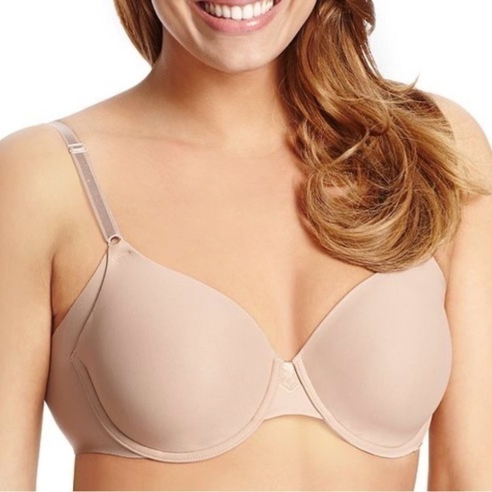 Sold. NWT Olga Warners T-Shirt Bra No Side Effects Smooths Underarm Bulge 44D